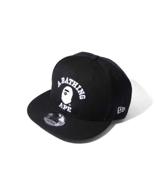 Gorras Bape College New Era Snap Back Hombre Negras | UKAET-5791