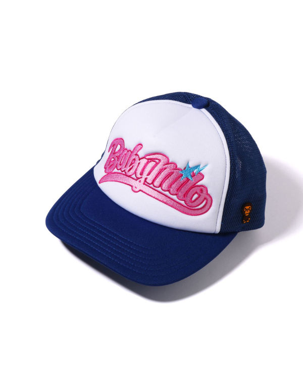 Gorras Bape Milo Embroidery Mesh Mujer Azules | VTXOY-0492