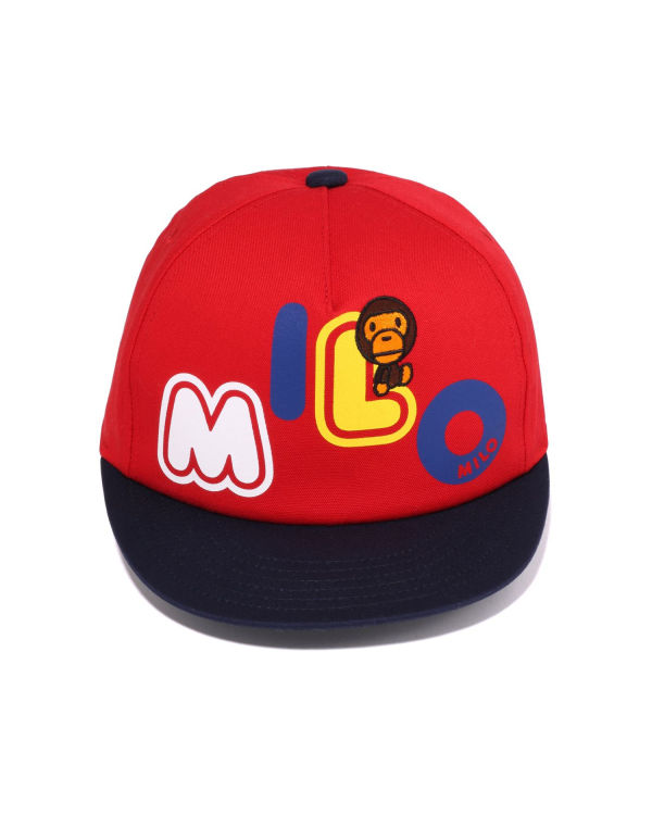 Gorras Bape Milo Font Niños Rojas Claro | NTMJI-2963