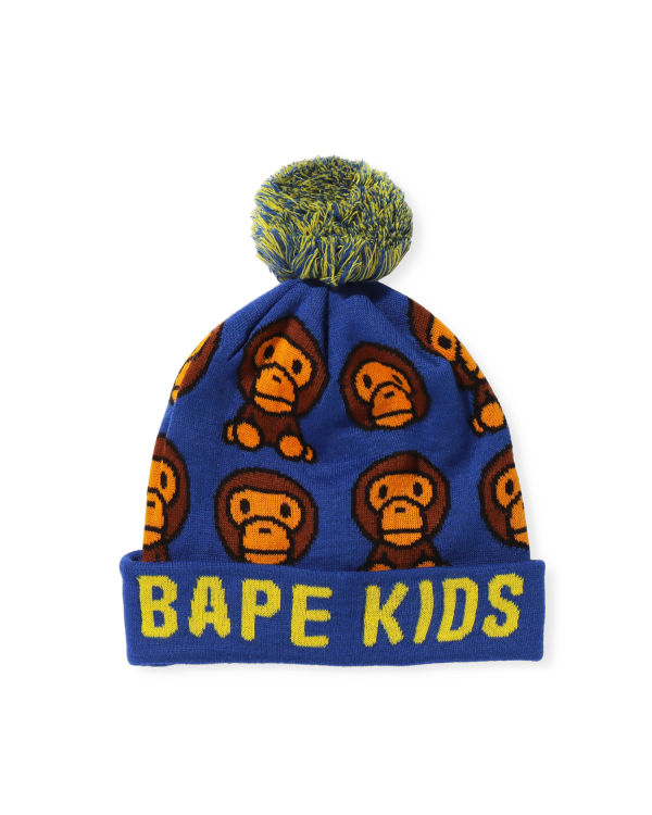 Gorras Bape Milo Pattern Niños Azules | RYFWS-1953