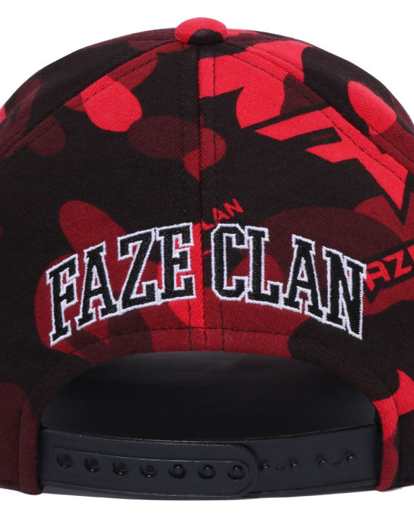 Gorras Bape X Faze Clan Snap Back Hombre Rojas Claro | DMCVO-5726