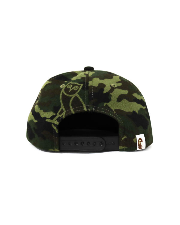 Gorras Bape X OVO Woodland Camo Snapback Hombre Verde | CDIKA-8296