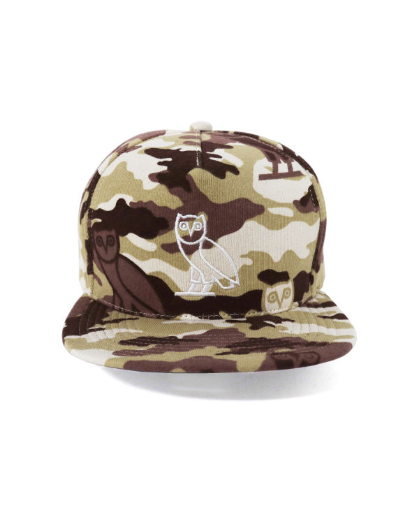 Gorras Bape X OVO Woodland Camo Snapback Hombre Beige | NVOPG-4301