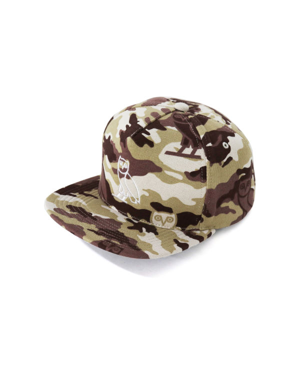 Gorras Bape X OVO Woodland Camo Snapback Hombre Beige | NVOPG-4301