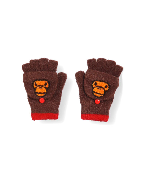 Guantes Bape Milos Niños Marrones | IQDZP-4518