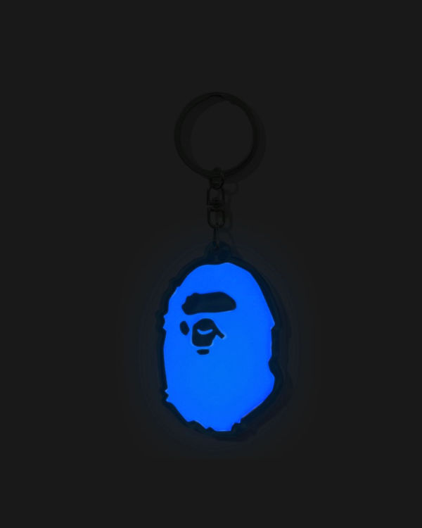 Llaveros Bape Ape Head Reflective Hombre Azules | TAEIY-3290