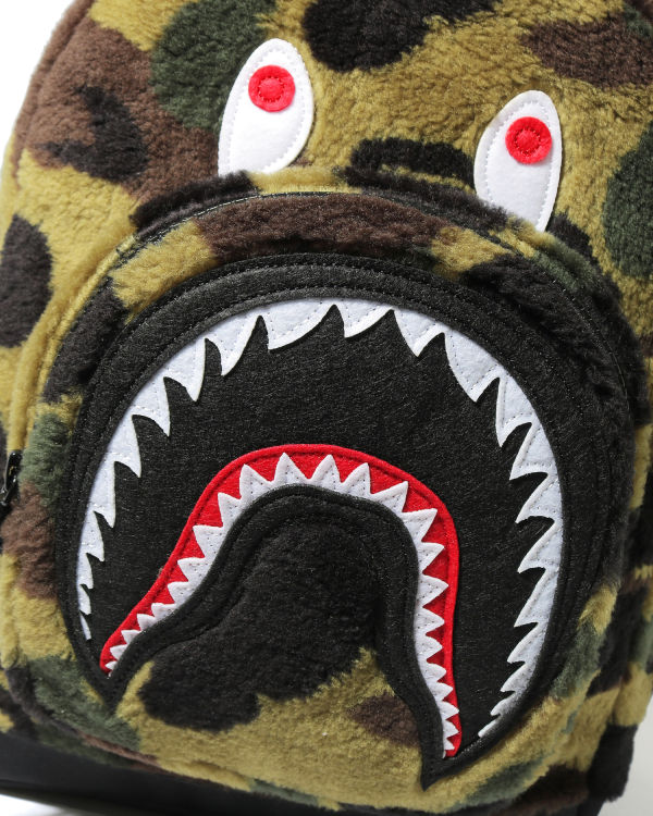 Mochilas Bape 1st Camo Boa Shark Niños Verde | SDMPZ-3718