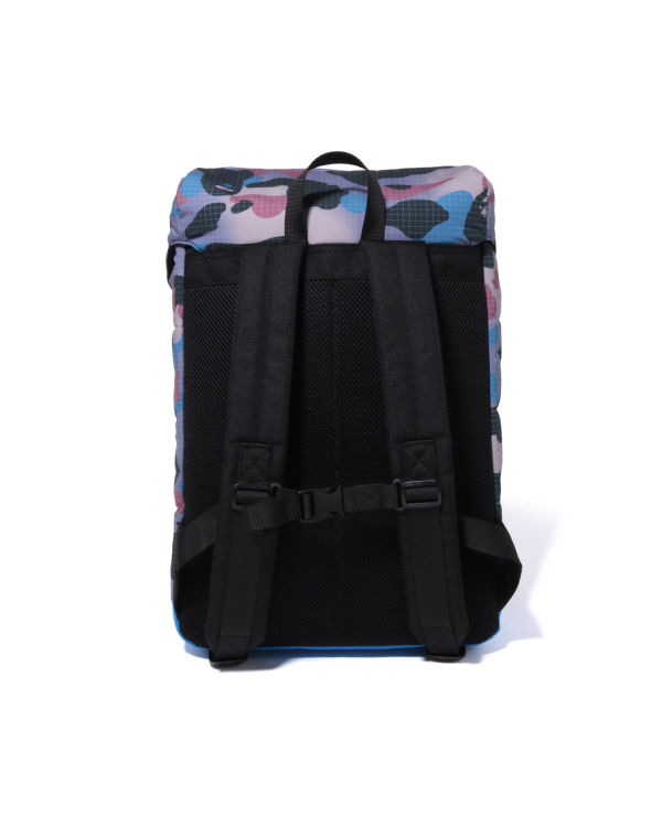 Mochilas Bape Grid Camo Glow In The Dark Padding Niños Moradas | NVRSF-7239