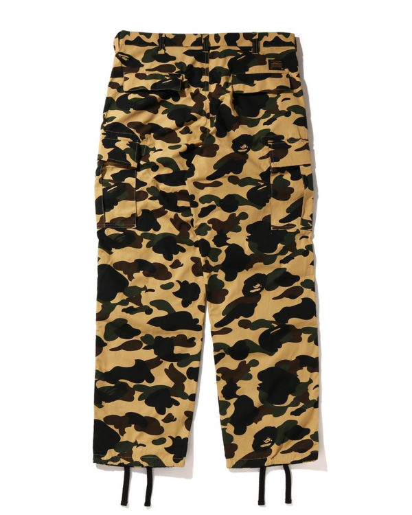 Pantalones Bape 1st Camo Cargo Hombre Amarillo | JHUGR-6542