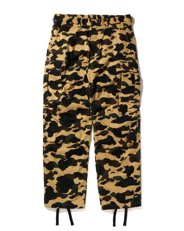 Pantalones Bape 1st Camo Cargo Hombre Amarillo | JHUGR-6542