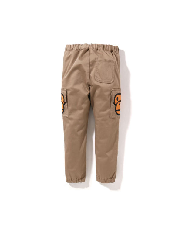 Pantalones Bape Milo Side Pocket Face Niños Beige | DYNFG-5378