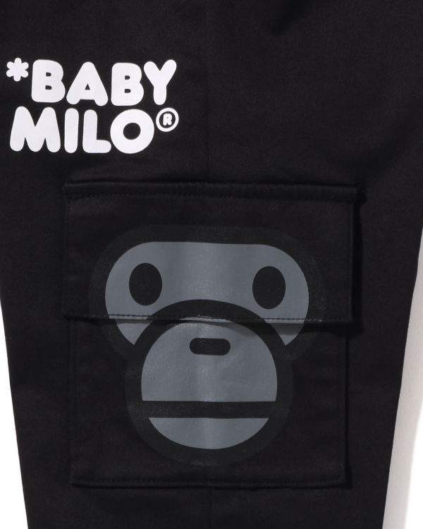 Pantalones Bape Milo Side Pocket Face Niños Negras | RWXZT-3651