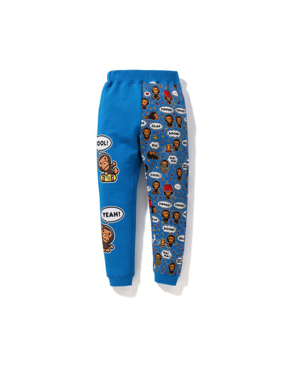 Pantalones Bape Milo Speech Balloon Slim Niños Azules | SLKQJ-8401