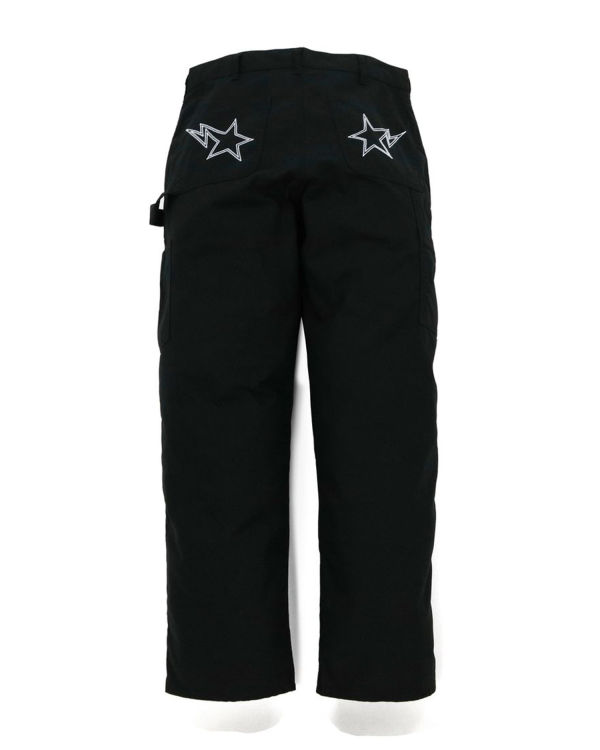 Pantalones Bape Painter Hombre Negras | HSYOR-3278