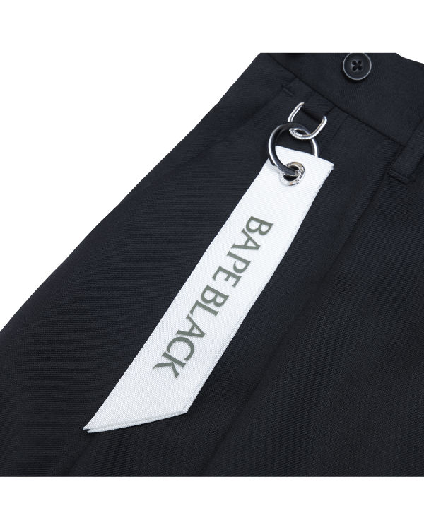 Pantalones Bape Plisado Hombre Negras | MVKWR-8473