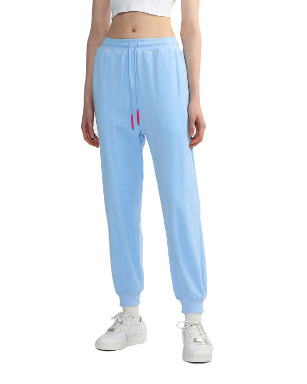 Pantalones Bape Towelling track Mujer Azules | QCXKD-0187