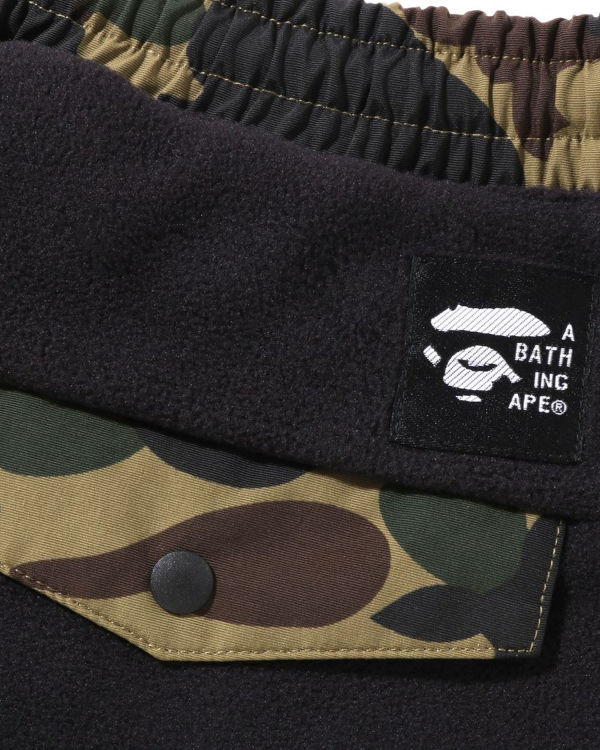 Pantalones Bape X Polartec 1st Camo Shark Mujer Negras | CQEWP-2384