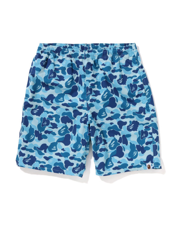 Pantalones Cortos Bape ABC Camo Beach Hombre Azules | HRGAU-1439