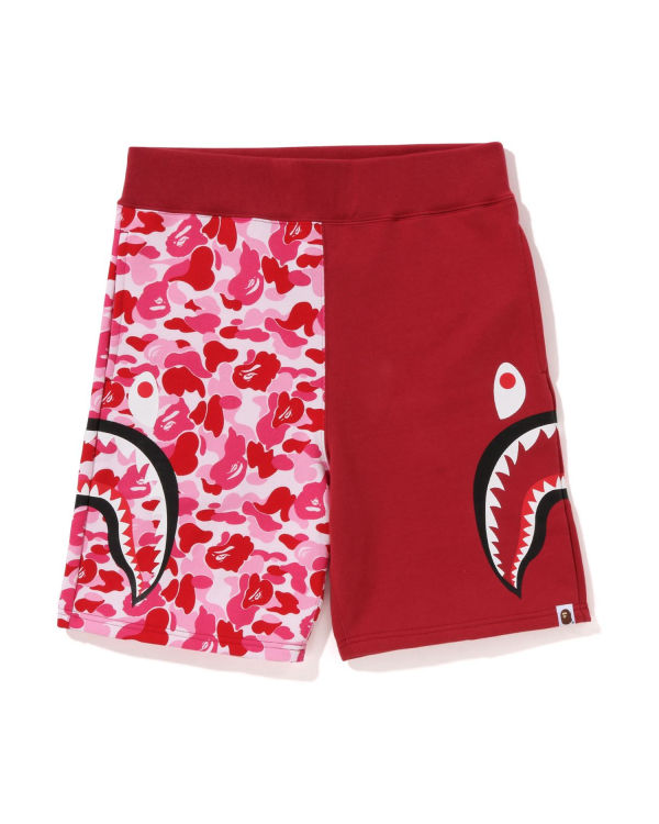 Pantalones Cortos Bape ABC Camo Side Shark Hombre Rosas | BZIOP-7950