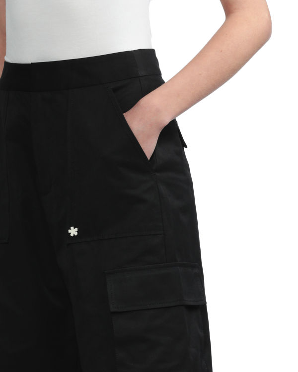 Pantalones Cortos Bape Cargo culotte Mujer Negras | BQOVD-5947