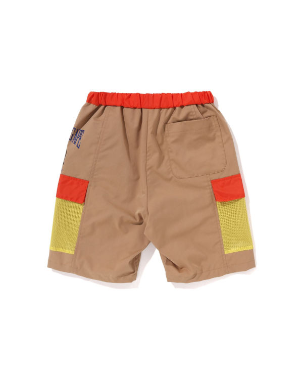 Pantalones Cortos Bape Mesh Pocket Niños Beige | UXTAY-2038