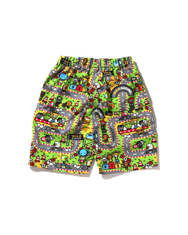 Pantalones Cortos Bape Milo Carreras Beach Niños Multicolor | UXZCF-1248