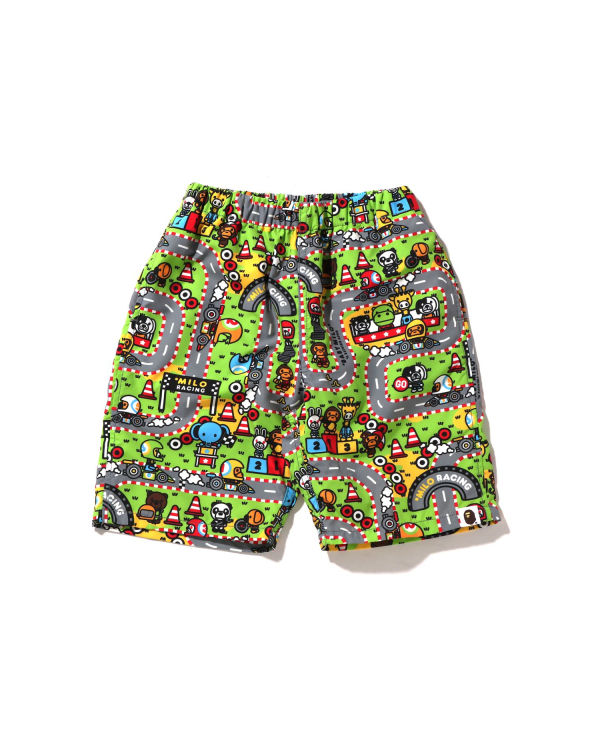 Pantalones Cortos Bape Milo Carreras Beach Niños Multicolor | UXZCF-1248