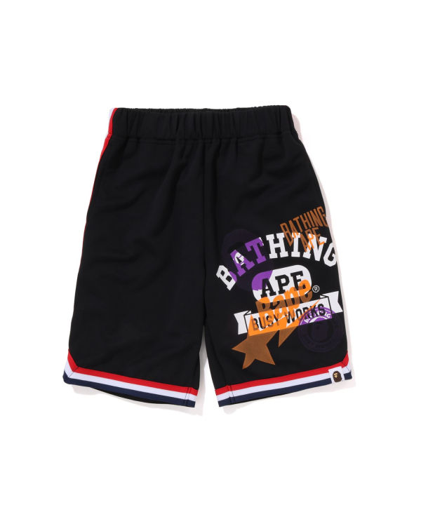 Pantalones Cortos Bape Multi Print Basketball Niños Negras | IPEQT-4153