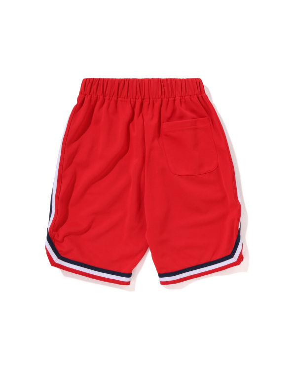 Pantalones Cortos Bape Multi Print Basketball Niños Rojas Claro | YCWVA-9765