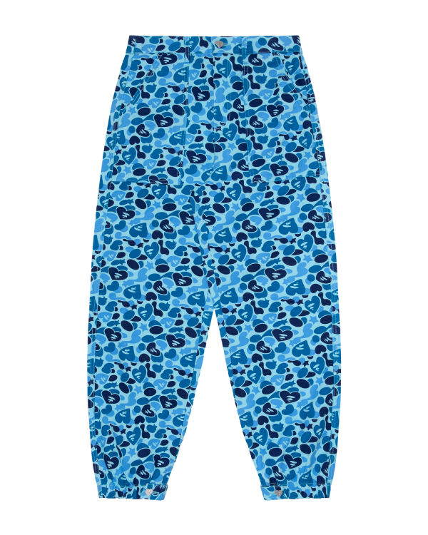 Pantalones Cortos Bape Printed cargo Mujer Azules Claro | KZNPE-2945