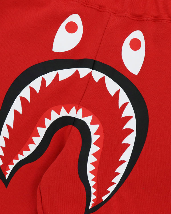 Pantalones Cortos Bape Shark Niños Rojas Claro | WNUSC-0329