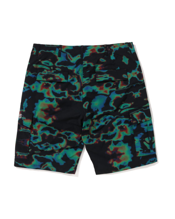 Pantalones Cortos Bape Thermography Cargo Hombre Negras | MNXDU-4186