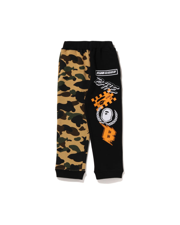 Pantalones Deportivos Bape 1st Camo Team Emblem Print Niños Amarillo | FTAOK-1659