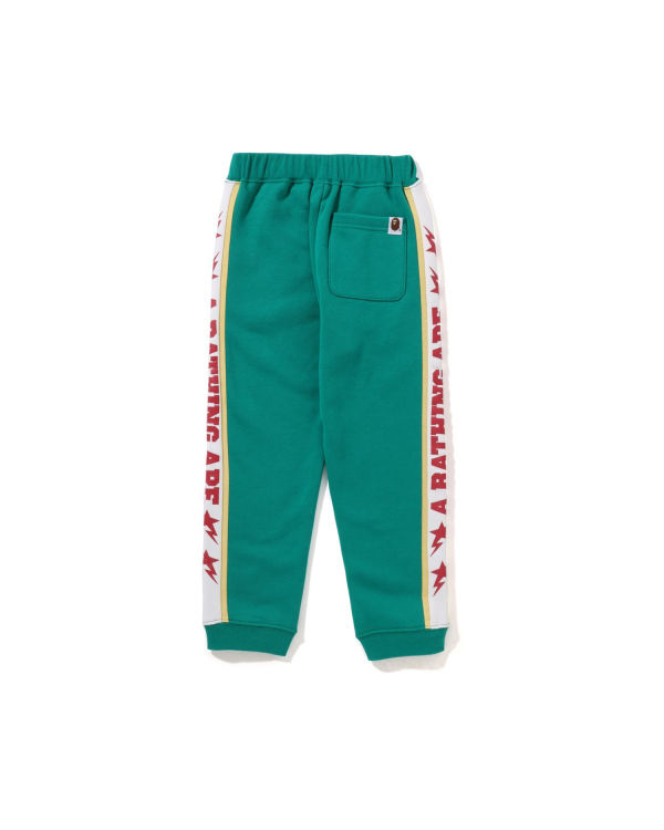 Pantalones Deportivos Bape A Bathing Ape Color Block Niños Verde Menta | DMVPX-4627