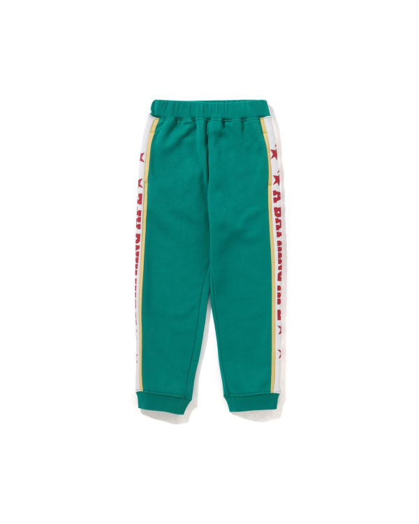 Pantalones Deportivos Bape A Bathing Ape Color Block Niños Verde Menta | DMVPX-4627