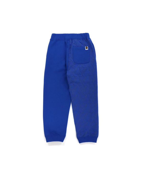 Pantalones Deportivos Bape College Print Quilting Niños Azules | KSAGY-9403