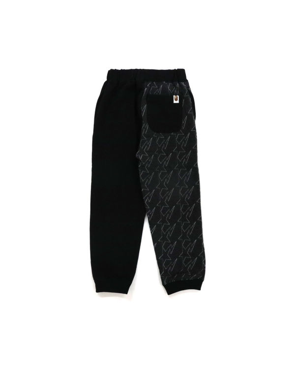 Pantalones Deportivos Bape College Print Quilting Niños Negras | LBSKV-9632