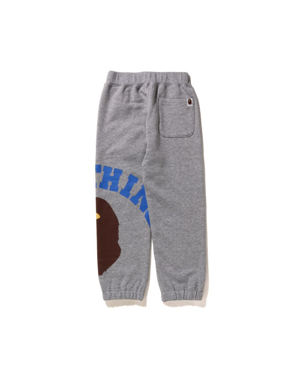 Pantalones Deportivos Bape Giant College Niños Gris | HJFQU-2361