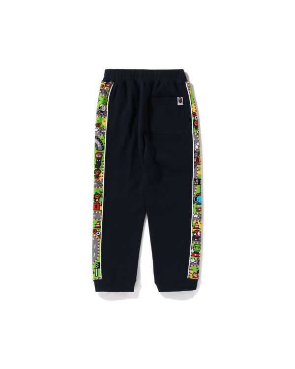 Pantalones Deportivos Bape Milo Carreras Niños Azul Marino Azules | MUGTX-3412