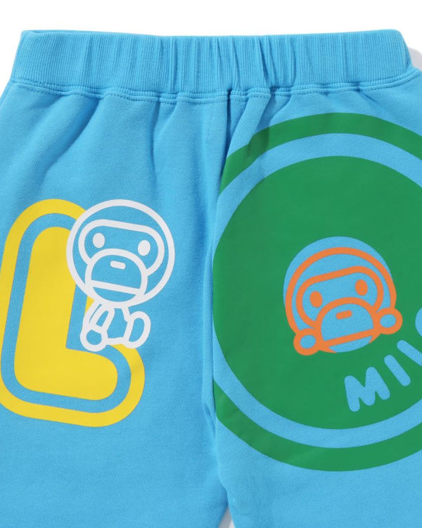 Pantalones Deportivos Bape Milo Font Niños Azules | EATZQ-5194