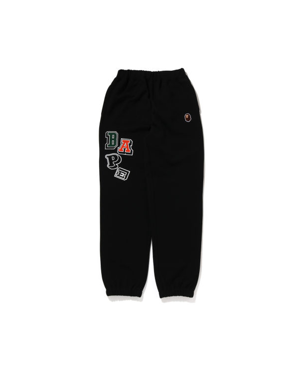 Pantalones Deportivos Bape Multi Fonts JR Niños Negras | EQVSM-9067