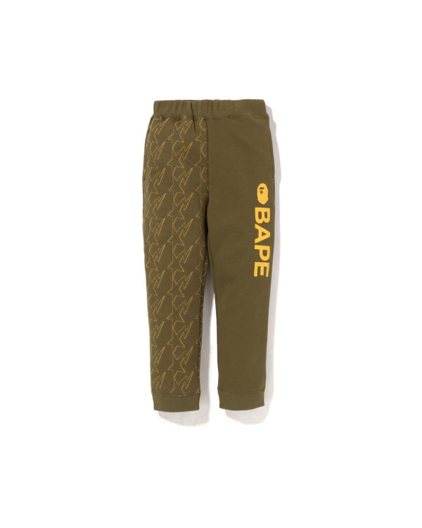 Pantalones Deportivos Bape STA Quilting Niños Verde | CEDNZ-4273