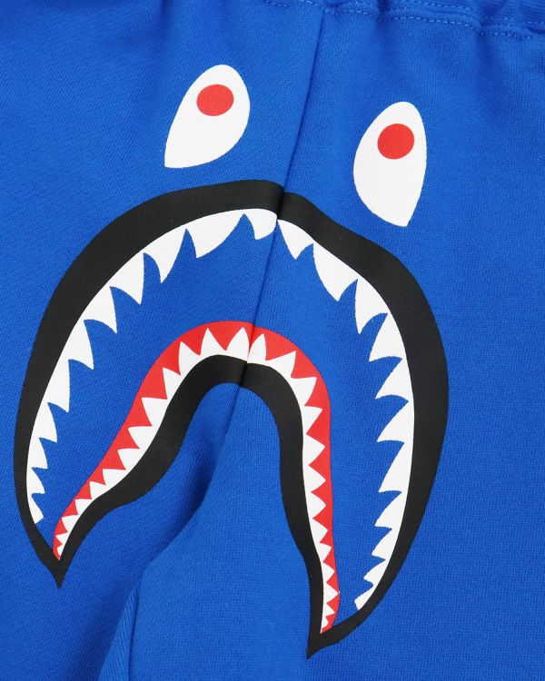 Pantalones Deportivos Bape Shark Slim Niños Azules | YBULG-1024