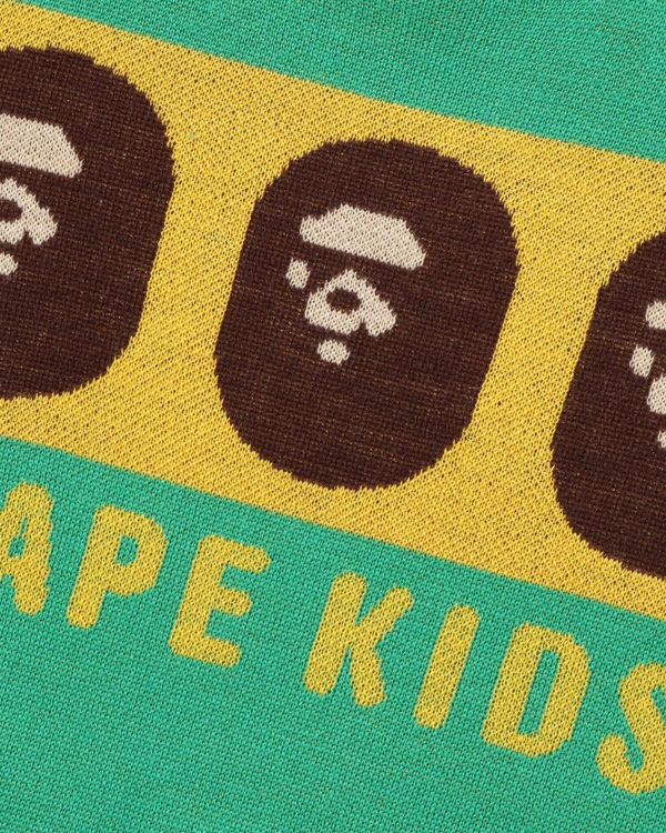 Prendas De Punto Bape Ape Head Niños Verde Claro | WOVGJ-0412