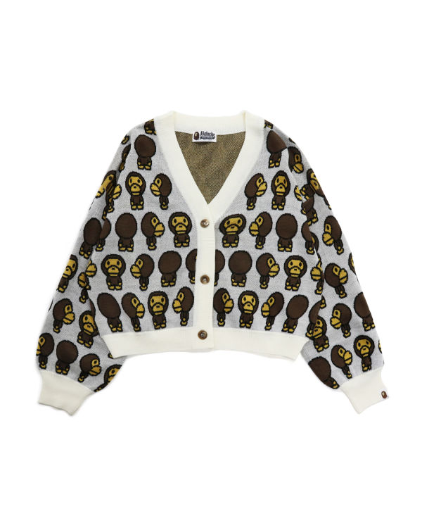 Prendas De Punto Bape Milo Cropped Mujer Blancas | IAKNB-2509