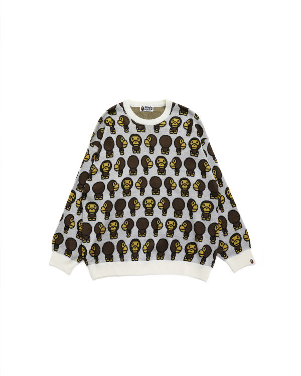 Prendas De Punto Bape Milo Oversized Mujer Blancas | FKCZJ-6724