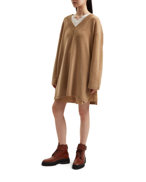 Prendas De Punto Bape Oversized Mujer Beige | QAWLO-8062