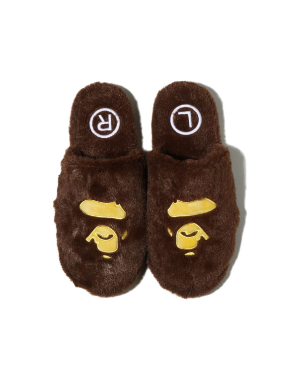 Sandalias Bape Ape Head Hombre Marrones | LAYWQ-9085