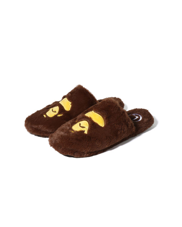 Sandalias Bape Ape Head Hombre Marrones | LAYWQ-9085