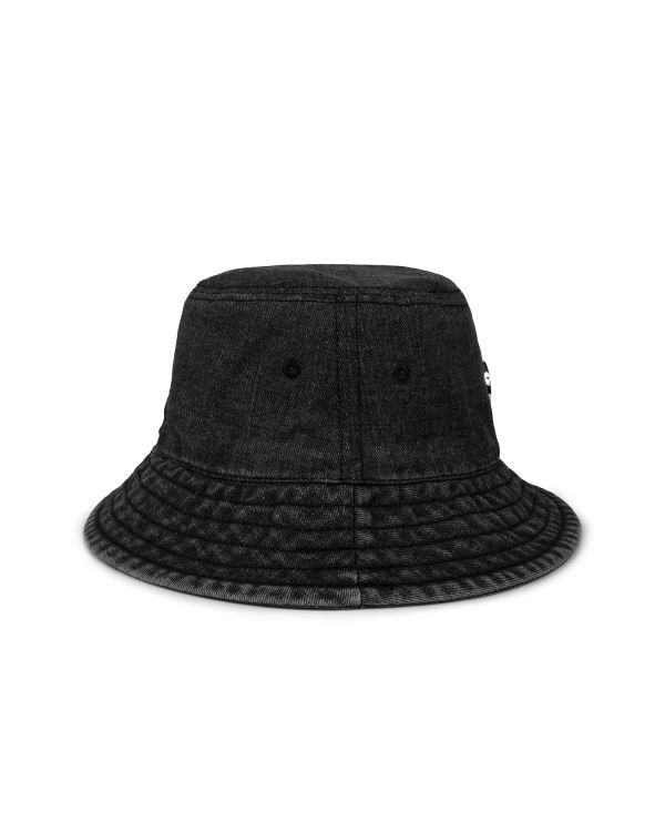 Sombreros Bape Denim bucket Mujer Negras | CQDJO-6853